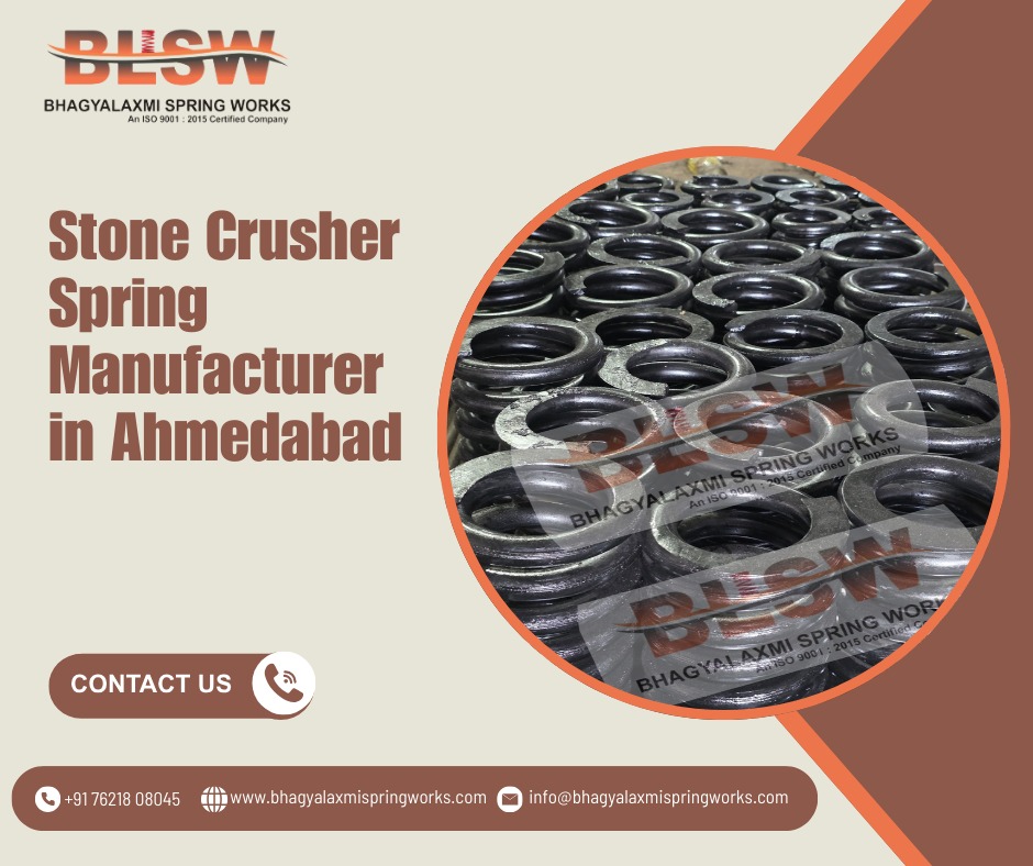 Stone Crusher Spring Manufacturer in Ahmedabad